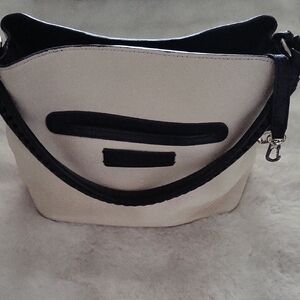 Brighton Cream and Black Shoulder Bag